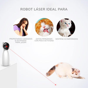 Robot puntero láser automático ajustable para gatos - Gatufy