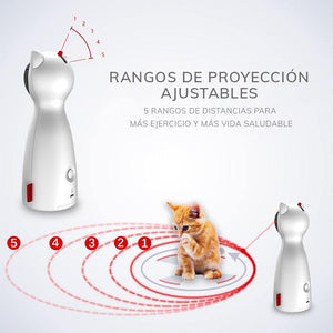 Robot puntero láser automático ajustable para gatos - Gatufy