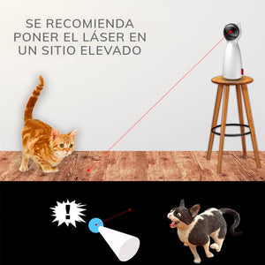 Robot puntero láser automático ajustable para gatos - Gatufy