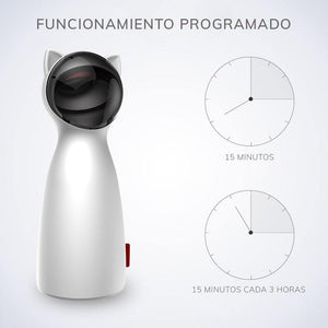 Robot puntero láser automático ajustable para gatos - Gatufy